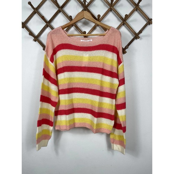 Cupcakes & Cashmere Stripe Lex Sweater Size L - Picture 2 of 8